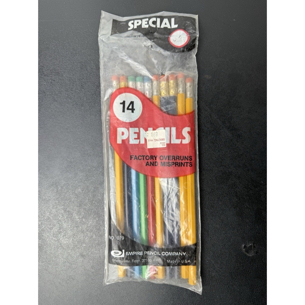 VTG Empire‎ Pencil Company Pencils 10 Count Factory Overruns & Misprints USA